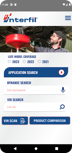 Android application Interfil screenshort