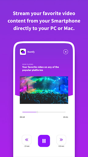 Android application Komfy: Couch streaming screenshort