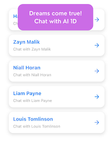 Captura de Pantalla 5 Chat with AI for One Direction android