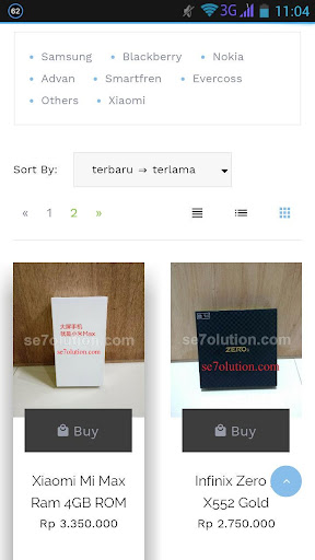se7olution.com Screen 2