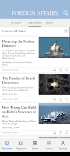 Foreign Affairs Magazine Captura de pantalla
