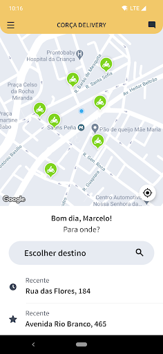 Android application Corça Delivery screenshort