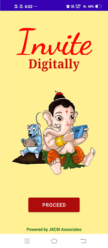 Android application Invitation App screenshort