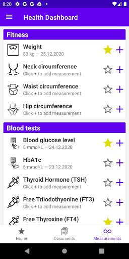 Android application Ninti - My Medical Records screenshort