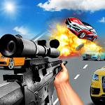 Cover Image of Tải xuống Car Racing Sniper Vs Thieves - Trò chơi Đua xe bắn súng 8 APK