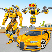 Bee Robot Car Transformation Game Robot Car Games v1.32 Mod (Characters can&#8217;t die) Apk