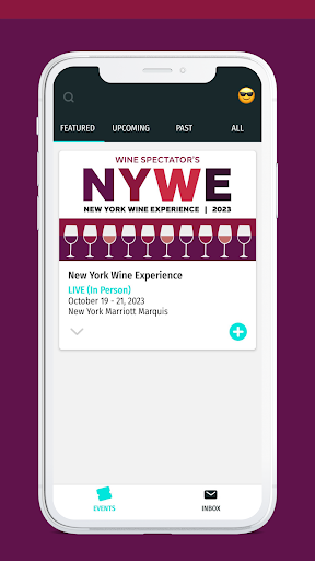Android application Events by Wine Spectator screenshort