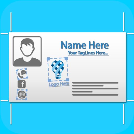 Business Card Maker, Visiting Header - AppWisp.com
