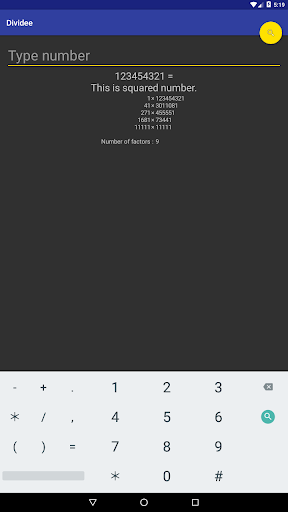 Dividee - factor finder Screen 3
