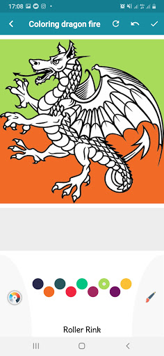 Coloring Dragon Fire