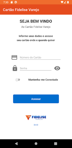 Android application Cartão Fidelise Varejo screenshort