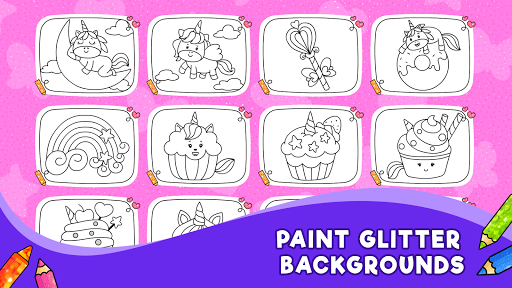 Unicorn Glitter Coloring Book: Coloring Unicornud83eudd84 screenshots 19