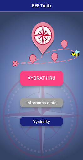 Android application BEE Trails - hledat stanoviště screenshort