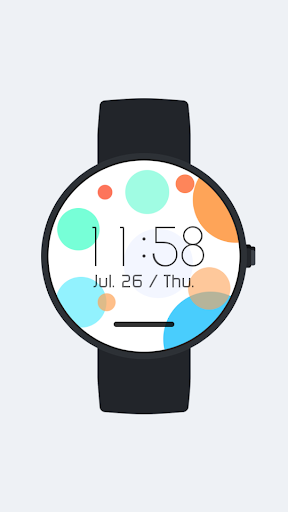 Android application Colorful Watch face screenshort
