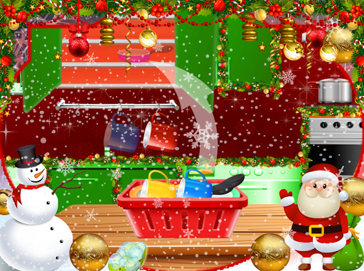 Christmas Kitchen Cleaning-Hidden Objects Cleaning