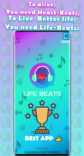Android application LIFE BEATS(Binaural beats,slee screenshort