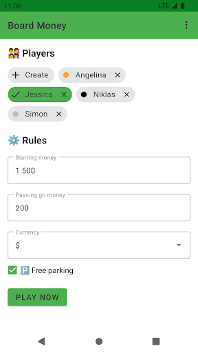 Android application Board Money for Monopoly screenshort