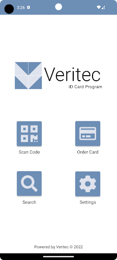 Android application Veritec ID Card screenshort