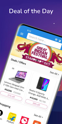 Android application All in One Shopping App - Lite screenshort