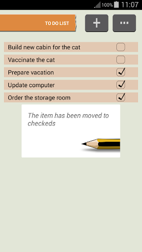 Lists and Notes Screen 2