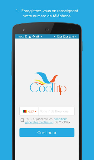 Android application CoolTrip screenshort