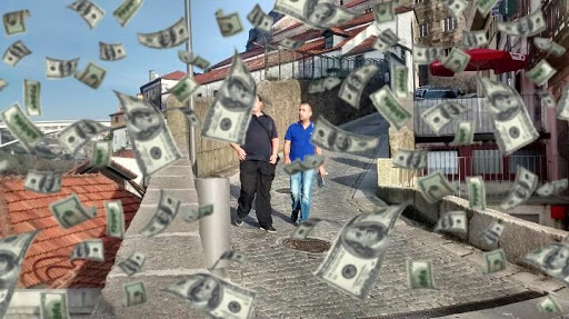 Android application Millionaire money rain screenshort