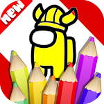 Cover Image of Скачать Coloring Among Us Book 1.0 APK