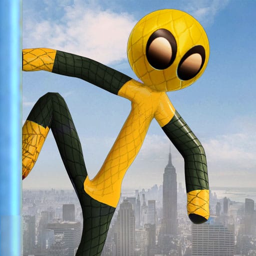 Spider Stickman Rope Hero Game