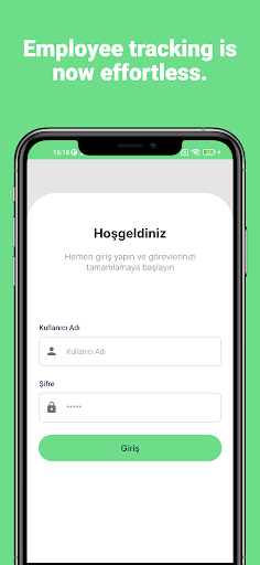 Android application Employee Live Tracking screenshort