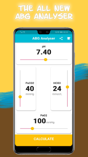 Android application ABG Analyser screenshort