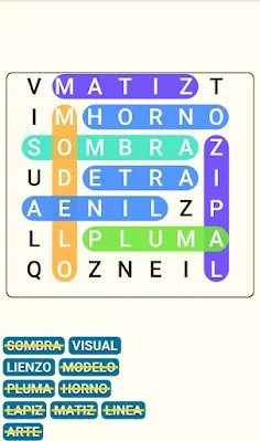 Juego de Búsqueda de Palabras - Screenshot 1