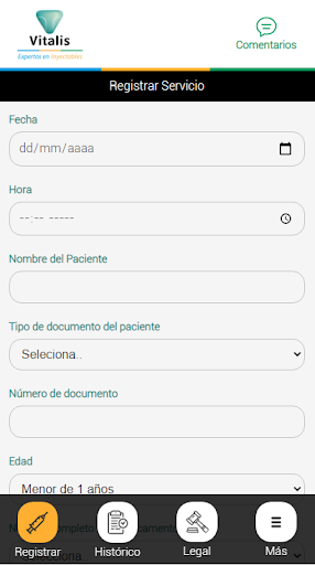 Vitalisapp Screen 2