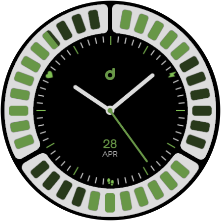 DS A003 - Analog watch face Screenshot 2 - AppWisp.com