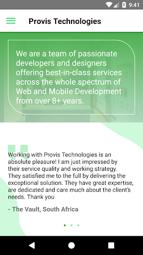 Provis Technologies Private Li Screen 2