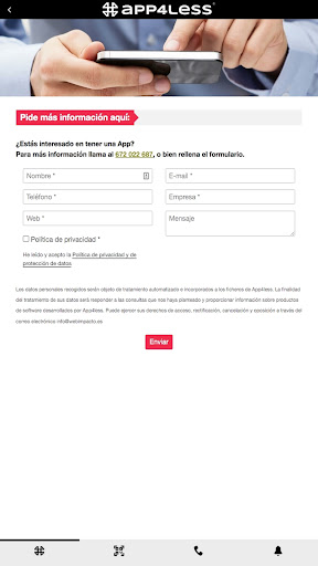 APP4LESS - Get your own App Screen 2