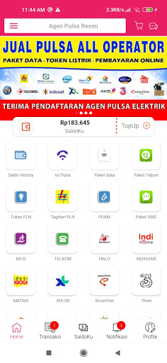 Android application Agen Pulsa Resmi Termurah Terp screenshort