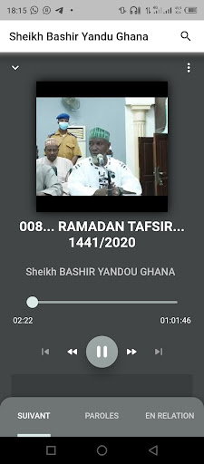 Android application Malan Bachir Ghana screenshort