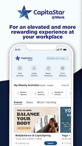 Android application CapitaStar@Work screenshort