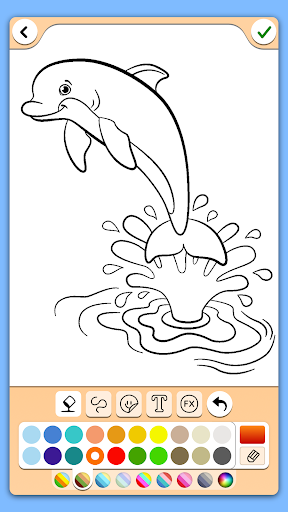 Dolphins coloring pages  screenshots 10