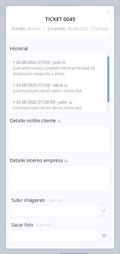 Android application Fiber AR Personal Tecnico screenshort