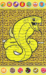 coloring snake pattern