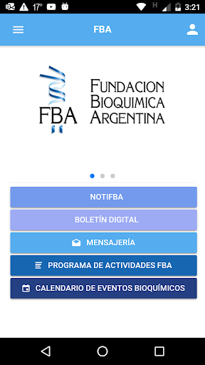 Android application Fundación Bioquímica Argentina screenshort