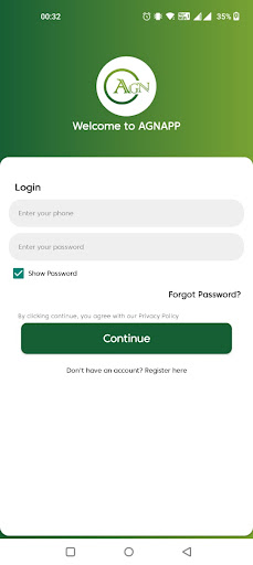 Android application AGN App screenshort