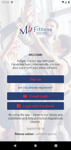 Android application M4 Fitness screenshort