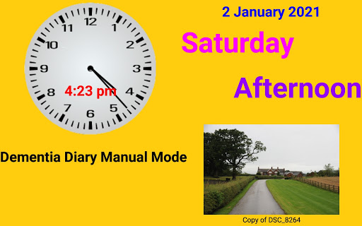Dementia/Digital Diary/Clock Screen 3