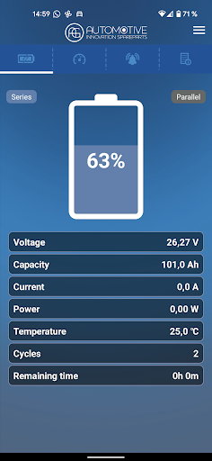 Android application AG POWER LITHIUM screenshort