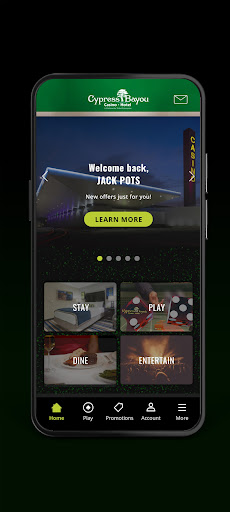 Android application Cypress Bayou Casino Hotel screenshort