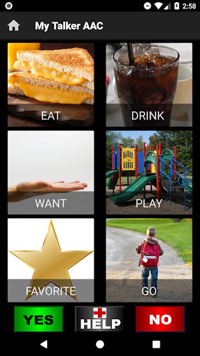 Android application MyTalker AAC screenshort