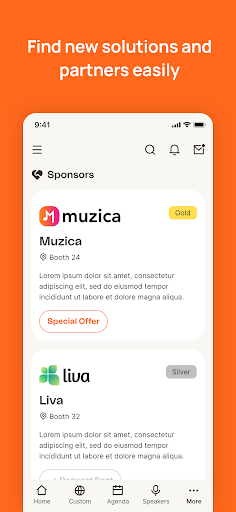 Android application Orange Experiences screenshort