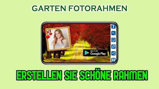 Garten-Fotorahmen-Editor